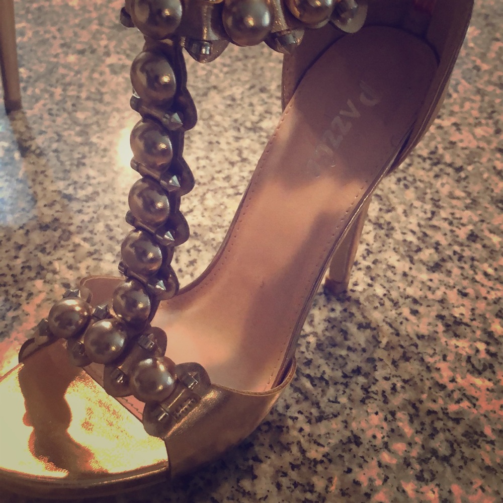 Sold Stunning Rose Gold Heels